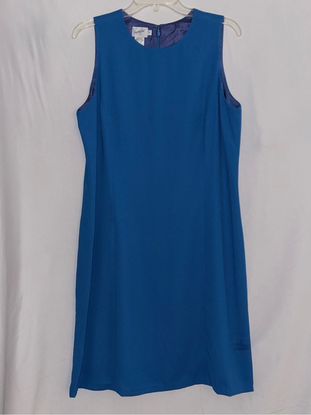 NWT Jacqueline Ferrar Royal Blue Sleeveless Dress Size 16